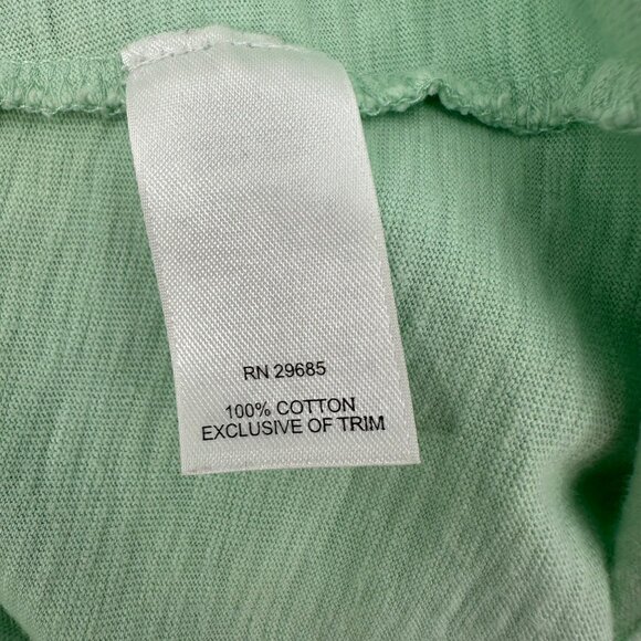 Pendleton Womens Embroidered Mint Green 3/4 Sleeve Cotton Top Size M - Picture 6 of 8